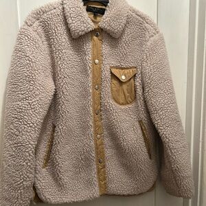 Rag & Bone Sherpa Jacket with Tan Accents